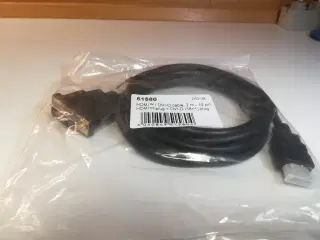 HDMI til DVI-D adapter kabel, 2 m