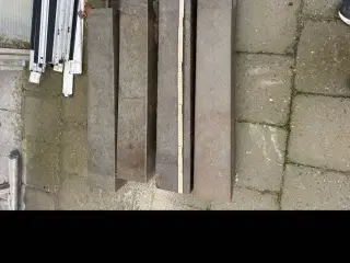 IBF stolpebæringer 4" gaffel 12x15x80 cm grå