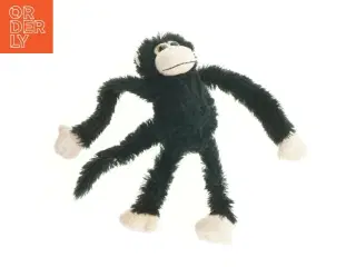 Sort tøjdyrsabe (str. 30 cm)