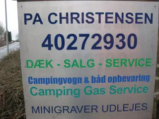 Campingvogne opbev. i lukket hal