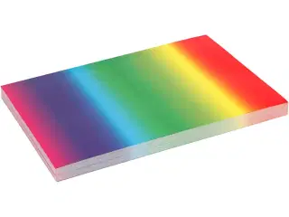 Regnbuekarton, A4, ark 210x297 mm, 180 g, 100ark/ 1 pk.