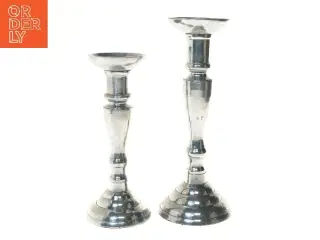 Sæt af stål lysestager (str. 29x36 cm)