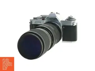 Canon AV-1 kamera med Vivitar objektiv fra Canon (str. 20 cm)