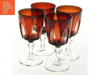 Vintage rødvinsglas (str. H 8,5 cm, ø 4,5 cm)