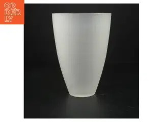 Mælkehvid glas vase (str. 20 cm)
