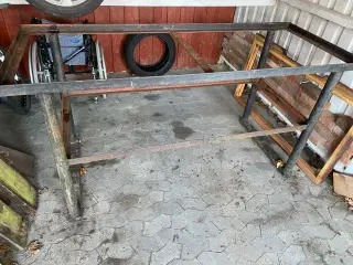 Stål/træ arbejdsbord  