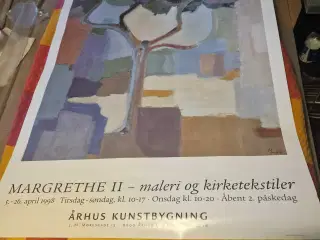 MARGRETHE II udstillingsplakat