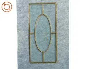 Facetslebet glas vindue, fin til borddekoration (str. 47 x 21)