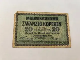 20 Kopeken 1916 - Darlehenskassenschein