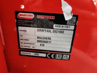 Maschio Giraffa XL 210 SE Udvendig gearbox - INKL. VIDVINKEL PTO