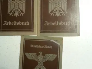 Originale tyske arbejdsbøger WW2