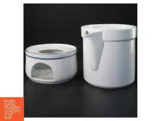Royal Copenhagen porcelæn kaffekande med varmer (str. 20 cm)