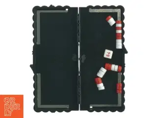 Mini-backgammonspil med foldebræt fra Vini-game (str. 12x12 cm)