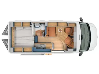 2025 - Eriba Car 600 Cherry Red Aut   Ny Facelift Campervan Eriba car bygget på VW hos Hinshøj Caravan.