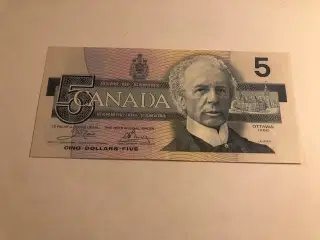 5 Dollars Canada 1986