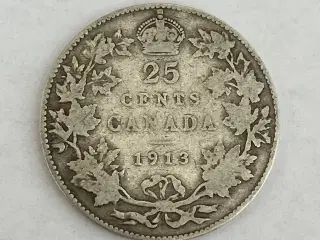 25 Cents Canada 1913