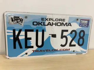 Oklahoma US nummerplade 
