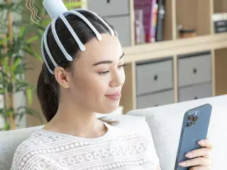 Helax genopladelig hovedmassager - blå