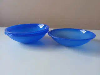 Plastskåle blå 4 stk.