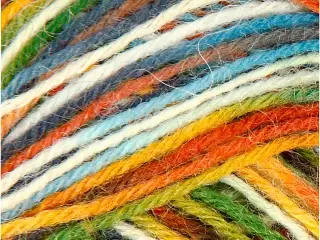 Strømpegarn, L: 200 M, mos grøn, 50g/ 1 ngl.