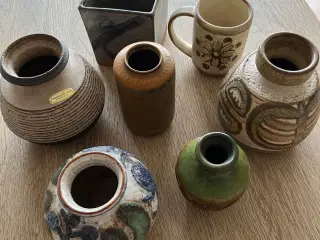 Retro Søholm m.fl. keramik vaser
