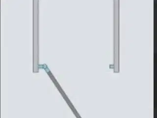 DHKK60 Stømberg Savona bruseafskærmning 590-610mm. Helt ny, udgået vare.