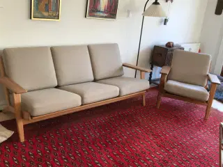 Wegner 290a sofa og lænestol