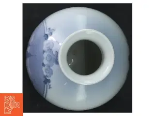 Blåmalet porcelænsvase, Christian d.4. fra Royal Copenhagen (str. 17 cm)