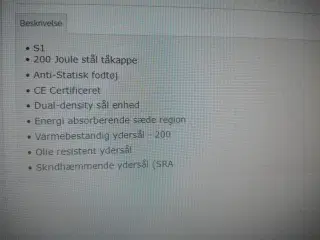 Portwest sikkerhedssko str. 43.
