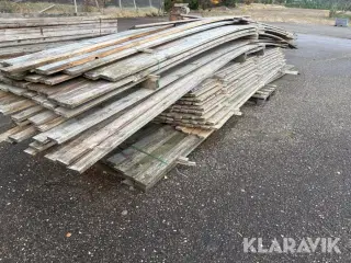 Lot: forskallings brædder forskellige længder <BR>