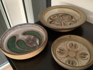 Søholm keramik - fade/askebæger