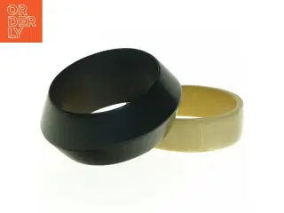 Armbånd i træ, 2 stk (str. 6,5 cm)