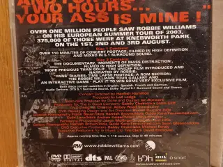 What we did last Summer DVD livekoncert med Robbie