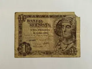 1 Peseta Spain 1948 - Bad condition