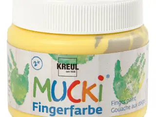 Mucki Fingermaling Gul 150ml - Kreativ Leg for Børn