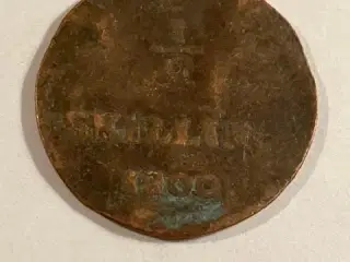 1/2 Skilling 1800 Sverige