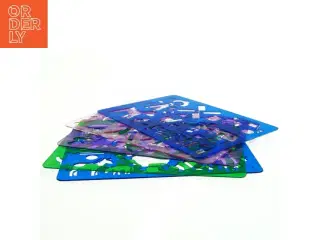 Plast tegne stencils (str. 27 x 19 cm)
