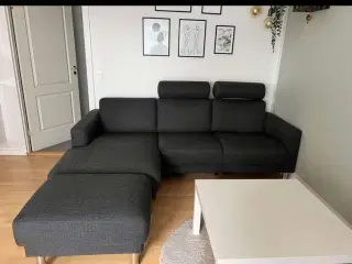 Sofa med chaiselong 