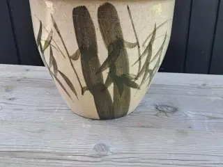 Rigtig fin glaserede have krukke.