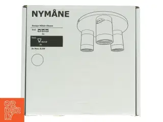 Loftslampe med LED-pærer (model Nymåne) fra IKEA (str. Ø 26. cm)