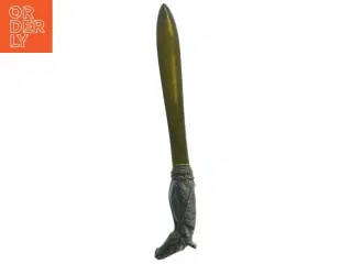 Antik Heste brevåbner i metal (str. Totallængde. 25 cm)