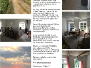 Fritidsbolig/helårsbolig nær Vesterhavet