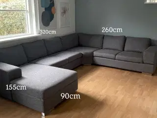 6-pers u-sofa