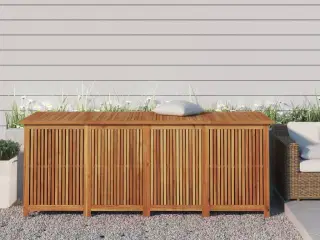 Opbevaringsboks til haven 200x80x75 cm massivt træ