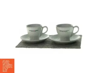 Espressokopper med underkopper (str. 13 og 7x7cm)