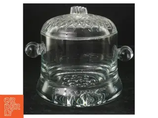 Glasbeholder med låg (str. 13x15 cm)