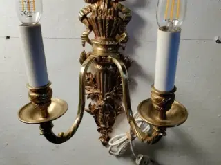 2 fede gammel væglamper
