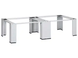 Dobbelt sokkel til vaskemaskine og tørretumbler hvid