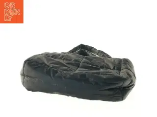 Sort quiltet skuldertaske (str. 42x46 cm)
