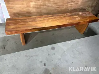 Planke bænk Akacie Olieret